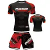Conjunto de Treino de Artes Marciais Sanda Secagem Rápida Luta Boxe Fitness Crianças Transfronteiriço Tecido Lycra