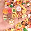 Simulación de mini comida en miniatura, juego de pastel, modelo mixto, crema, pegamento, bricolaje, joyería, teléfono móvil, accesorios de resina