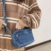 Bolsa jeans retrô feminina estilo japonês bolsa de ombro artística 2023 nova estilo coreano ins estudante esportiva bolsa carteiro moda