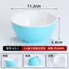 Tigela pequena de melamina espessada, tigela de arroz de plástico comercial, tigela de mingau, tigela de sobremesa imitação de porcelana, tigela pequena para sopa, tigela de louça