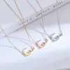 Cadena para Clavícula Elegante con Circonita Microincrustada, Bañada en Oro Real, para Mujer, Cadena de Cuello Estilo Luna de Lujo Ligero, Cadena Fría de Estrella