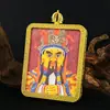 Pingente Tanka de Cinábrio com Doze Signos do Zodíaco Bodhisattvas Samantabhadra Manjushri Oito Divindades Guardiãs Amuleto do Ano de Nascimento Caixa Gau