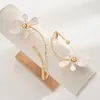 Pulseira de Braço com Flor de Gotejamento de Óleo Cruzada Europeia e Americana Inspirada na Coreia, Ajustável, Simples, Fashion, Nicho, Joia de Luxo para Mulheres
