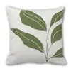 Fronha de Almofada Personalizada Estilo Ins Moderno Verde Transfronteiriça Florais Abstratos Capa de Almofada para Sofá de Casa