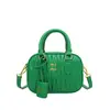 Bolsas Cor Lisa Bolsa de Boliche Feminina 2025 Nova Versátil para o Dia a Dia Bolsa Boston Estilo Coreano Tendência Bolsa Transversal Atacado