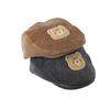 Sombrero de Bebé de Dibujos Animados de Primavera y Otoño Uso Reversible Sombrero Hacia Adelante Boina de Oso Lindo Gorra con Visera de Pana para Niños y Niñas