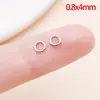 0.6/0.8/1/1.2/1.5mm Múltiples Especificaciones Color Acero Acero Inoxidable Anillo Cerrado Anillo Único Material para Accesorios de Joyería DIY