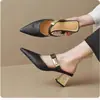 Novedad Moda Casual Primavera/Verano 2026 Sandalias Abiertas Tipo Mocasín Estilo Francés Elegantes para Exterior para Exportación