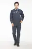 Uniformes de trabalho de manga comprida para primavera e outono no atacado, podem ser impressos com LOGOTIPO ou bordados, adequados para conjuntos de uniformes de trabalho para logística, administração de condomínios, fábricas e oficinas