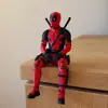 Homem-Aranha Deadpool Posição Sentada Transfronteiriço Novo Estilo Item Quente Decorativo Boneco Impresso em 3D Ornamento Pingente Modelo Popular Tendência