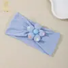 Acessórios de Cabelo Novos para Crianças Transfronteiriços, Faixa de Cabeça de Flor de Cinco Pétalas Estilo Europeu e Americano para Bebês, Faixa de Cabeça Larga e Macia para Bebês e Crianças Pequenas para Proteger a Moleira