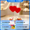 Velas de Cumpleaños, Diseño de Doble Corazón Rojo, Forma Exquisita, Velas para Pastel de Fiesta Romántica de Propuesta del Día de San Valentín al por Mayor