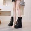 Nuevas Botas Cortas para Mujer Otoño e Invierno 2026 con Diseño de Doble Capa, Botas de Pierna Irregular, Zapatos de Mujer con Suela Gruesa para Aumentar la Altura, Botas de Media Pantorrilla con Lentejuelas