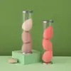 Huevo de Belleza Súper Suave, Elástico al Instante, Sin Polvo, Cilindro de Hojalata, Paquete de 3 Huevos de Belleza, Forma de Calabaza Gota de Agua, Huevo de Maquillaje Biselado
