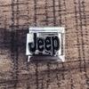 Módulo de logotipo de carro de luxo mundial de personalidade da moda DIY atacado personalidade alto senso elástico pulseira de aço inoxidável caseira