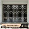 Puerta corredera plegable de acero inoxidable para balcón, estilo antiguo y nostálgico, puerta de hierro, puerta de oliva, puerta telescópica de aleación de aluminio, puerta de rejilla