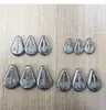 Plomada Hueca con Forma Plana para Cañas de Pesca Marinas, Plomada Corazón de Pollo para Lanzamiento a Larga Distancia, Anzuelo de Cuerda para Caña de Pesca Marina, Plomada de Plomo con Forma de Gota de Agua, Plomada de Plomo Corazón de Pollo
