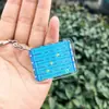 Llavero Colgante de Piscina Deportiva para Hombres y Mujeres, Regalo Publicitario Conmemorativo de Piscina, Lindo Colgante de Bolsa Dibujos Animados