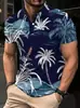 Amazon Transfronterizo Europeo y Americano, Estación Independiente Impresión Digital 3D Moda Masculina Casual Playeras Polo Venta Directa de Fábrica