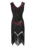 Vestido de lentejuelas y perlas estilo retro 1920 con escote en V delantero y trasero Vestido de borlas de moda Artículo Caliente de Aliexpress Amazon