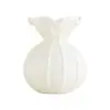 Jarrón de Cerámica Blanco Minimalista Shumen Decoración para Arreglo Floral de Sala de Estar en Casa Lujo Ligero Gama Alta Recipiente Decorativo Hidropónico