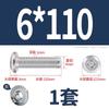 Tornillo de cabeza plana con bisel cruzado biselado de acero inoxidable 304, tornillo de bisel alargado para muebles M6