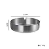 Ashtray Anticaída de Metal Acero Inoxidable para Hotel Hogar Cafetería al por Mayor Restaurante Regalo Ashtray Engrosado Duradero