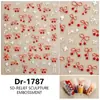 Redanco5D Embutido Popular Desenho Animado Adesivos de Unha Laço Preto e Vermelho Adesivos de Unha Tridimensionais Dr1787