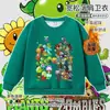 Plantas vs. Ropa Periférica de Zombies Caricatura Pistaplantas Sudadera Infantil Sudadera de Manga Larga Otoño/Invierno Top para Niños