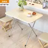Mesa Plegable Mesa de Comedor Mesa de Comedor Portátil para Dormitorio Mesa Auxiliar Doméstica Simple para 4 Personas 2 Hogares Pequeños