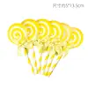 Inserts Decorativos para Pasteles de Moda Globos de Dibujos Animados Azul Verde Amarillo Coloridos Toppers de Paleta Set de 30 Piezas 3D