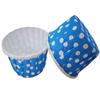 Xadrez Onda Ponto Filme Redondo Borda Enrolada Copo Rolo Copo de Papel para Cupcake PET Copo Muffin Resistente a Alta Temperatura Grande 5039
