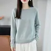 2026 Nuevo Suéter de Ganchillo de Industria Pesada con Cuello Redondo para Mujer, Jersey Holgado de Temperamento Casual, Prenda Base Rosa
