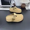 Novedad Verano 2026 Estilo 6cm Suela de Plataforma Ligera Hebilla Casual Moda Trendy para Mujer Hueco Estilo Birkenstock Mocasines Cerrados