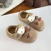 Sapatos Birkenstock para Meninas Outono e Inverno 2025 Novos Sapatos Infantis com Solado Macio Antiderrapante Kt Gato Forrados com Lã de Carneiro Sapatos de Algodão Fofos Sapatos de Princesa