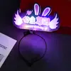 Barra Luminosa de Mano Accesorios de Ambiente Feliz Cumpleaños Arreglo de Ambiente Luminoso Aro para el Pelo con Purpurina para Niños y Niñas