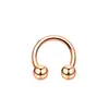 Joias para Piercing Corporal em Aço Inoxidável Meio Círculo Forma de C Bola Argola Ferradura Argola para Mamilo Argola para Lábio Argola para Nariz Joia Stud para Osso da Orelha