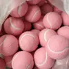 Pelota de tenis de entrenamiento rosa duradera 1.3 metros elástica color no estándar práctica competición logo personalizado fábrica