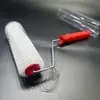Kit de Rolo Removedor de Bolhas para Cimento Autonivelante Ferramenta Rake para Tinta de Piso Rolo de Agulhas 9 polegadas Sem Motor