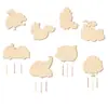 Juego de Carrillón de Viento de Otoño Transfronterizo Manualidades de Madera para Niños Colgantes de Carrillón de Viento de Animales Hechos a Mano para Niñas y Niños