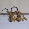 Chaveiro de Madeira de Pessegueiro Pilar Quadrado Sutra do Diamante Chaveiro Cilíndrico Sutra do Coração Mantra Surangama Venda por Atacado de Vendedores de Rua Cabaceira