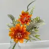 Decoración de Flor de Dalia Individual Atada a Mano, Flor de Dalia Artificial para Uso en Bodas, Flor Artificial, Flor de Seda, Disponible para Envío Transfronterizo