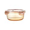 Frasco de almacenamiento de vidrio de borosilicato alto específico para horno microondas, sellado redondo para pepinillos, snacks, sellado, lata, congelable, caja para conservar la frescura