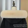 Cuello de Piel Sintética de Zorro al por Mayor Chaqueta Abrigadora Abrigo Cuello de Piel con Pelo Esponjoso, Lavable y Desmontable, Cuello de Piel Artificial para Ropa