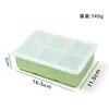 Forma de bolo de silicone de grau alimentício transfronteiriça com tampa, fácil de desenformar, resistente a altas temperaturas, para uso doméstico, forma de cubo de gelo de congelamento rápido de grande capacidade