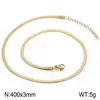Colar de Corrente com Lâmina Múltiplos Tamanhos Estilo Minimalista Moda Temperamento Tendência Ins Feminino Pulseira Reta de Aço Inoxidável Lâmina Cobra