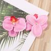 Cabeça de flor artificial Phalaenopsis móveis para casa/acessórios de decoração de casamento design de roupa 6,5cm cabeça de flor
