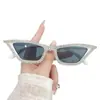 Gafas de Sol Clásicas Ojo de Gato Incrustadas con Diamantes, Gafas de Sol de Moda Hechas a Mano con Diamantes para Mujer, Gafas de Sol de Gama Alta al por Mayor