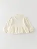 Sudadera para Niña 2026 Primavera Nuevo Estilo Ropa de Encaje Patchwork para Bebés y Niños Pequeños Top Versátil Floral para Bebés Niñas Clase A
