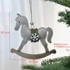 Navidad Transfronteriza Ciervo y Ponis Escandinavos de Fieltro Decoraciones Árbol de Navidad Ventana de Hotel Colgantes Decorativos DIY